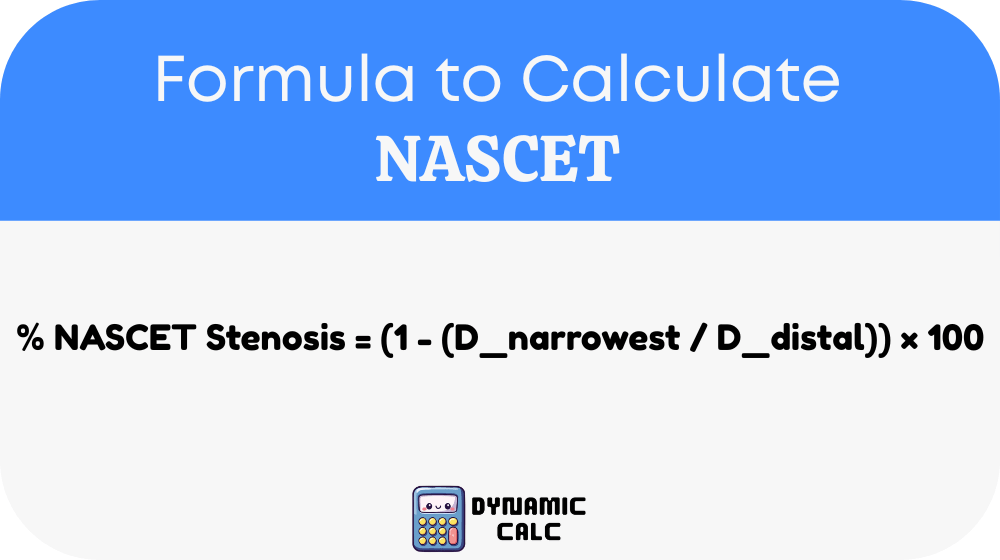 NASCET Formula