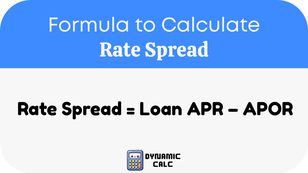 Rate Spread Formula