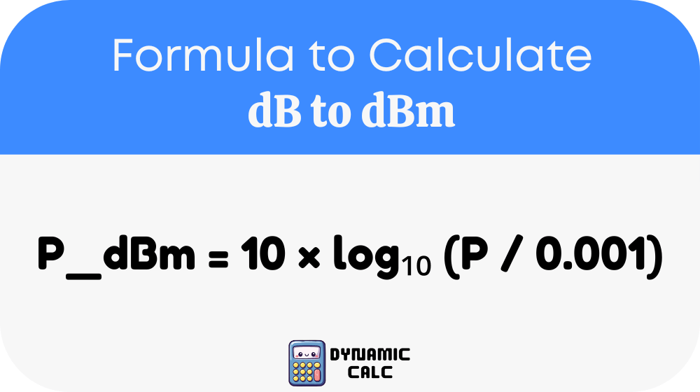 dB to dBm Formula