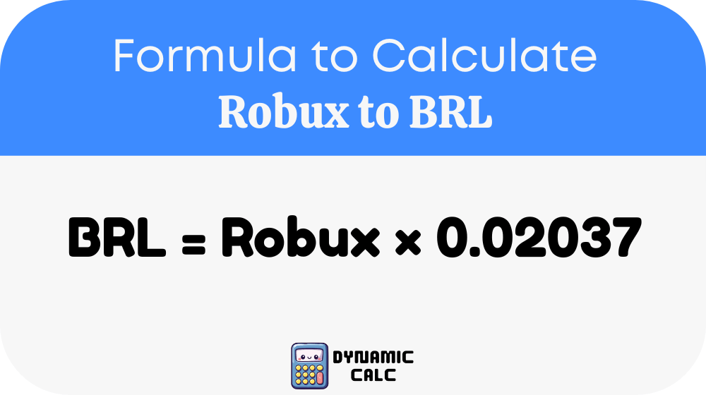 Robux to BRL Calculator