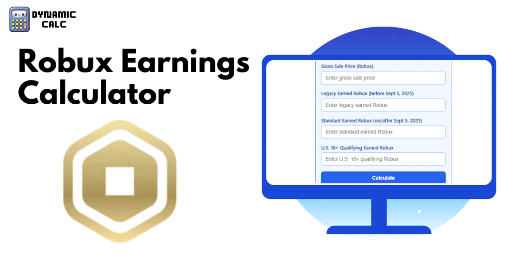 Robux Earnings Calculator