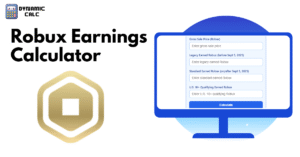 Robux Earnings Calculator
