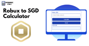 Robux to SGD Calculator